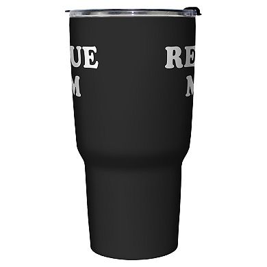 Rescue Mom Paw Print Graphic Travel Mug