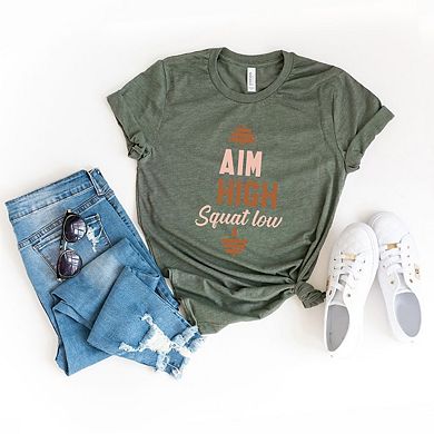 Aim High Squat Low Short Sleeve Graphic Tee