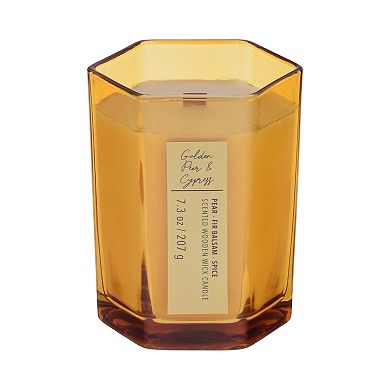 Sonoma Goods For Life® 7.3-oz. Golden Pear & Cypress Medium Hexagon Candle Jar