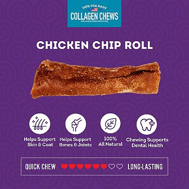 Treatly Collagen Chicken Meat Flavor Chip Rolls