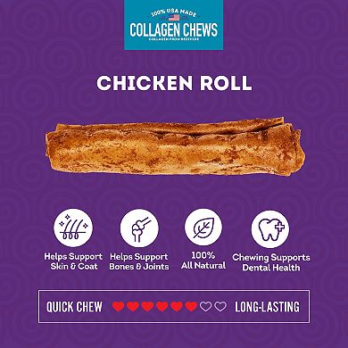 Treatly Chicken Meat Flavored Collagen Rolls