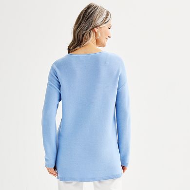 Women's Croft & Barrow® Relaxed Boatneck Sweater