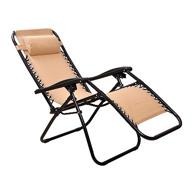 Elevon Adjustable Outdoor Zero Gravity Recliner Lounge Chair, Set Of 2