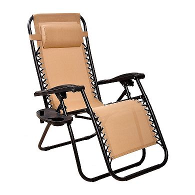 Elevon Adjustable Outdoor Zero Gravity Recliner Lounge Chair, Set Of 2