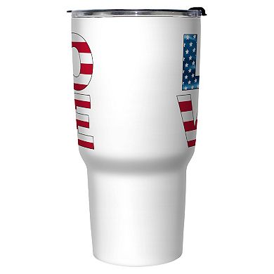 Love Americana Style Graphic Travel Mug