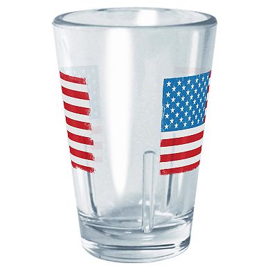 USA Flag Paint Graphic Tritan Cup