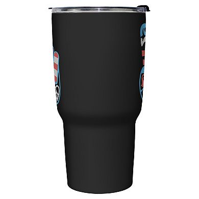 USA Peace Love Freedom Sign Stainless Steel Graphic Travel Mug