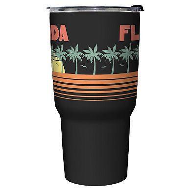 Florida Beach Line Graphic Travel Mug