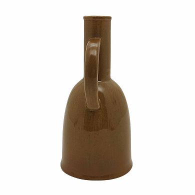 Mustard Small Handled Vase Table Decor