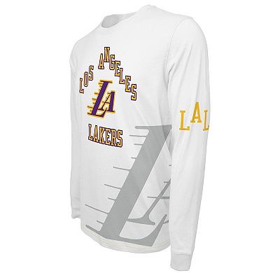 Unisex Stadium Essentials White Los Angeles Lakers 2023/24 City Edition Scoreboard Long Sleeve T-Shirt