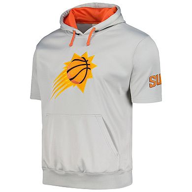 Men's Fanatics Branded Silver Phoenix Suns Big & Tall Logo Pullover Hoodie
