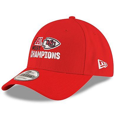 Men's New Era  Red Kansas City Chiefs 2023 AFC West Division Champions 9FORTY Adjustable Hat