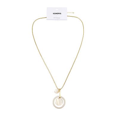 Sonoma Goods For Life?? Gold Tone Thread Wrap Ring Long Necklace