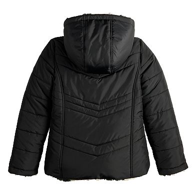 Girls 4-18 madden girl Reversible Puffer Jacket