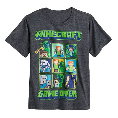 Boys 8-20 Minecraft "Game Over" Graphic Tee