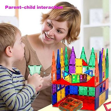 Contixo St4 -Kids Toy Magnet Tiles -112 Pcs 3d Building Blocks Stem Construction