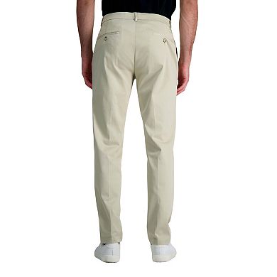 Men's Haggar® Wrinkle Free Performance Khaki Straight Fit Flat Front Pant