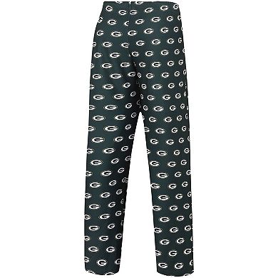 Women's Concepts Sport Green Green Bay Packers Gauge Allover Print Sleep Pants
