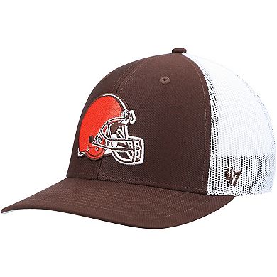 Men's '47 Brown/White Cleveland Browns Trucker Snapback Hat
