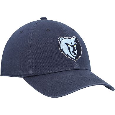 Men's '47 Navy Memphis Grizzlies Primary Logo Clean Up Adjustable Hat