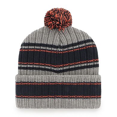 Men's '47  Graphite Chicago Bears Rexford Cuffed Knit Hat with Pom