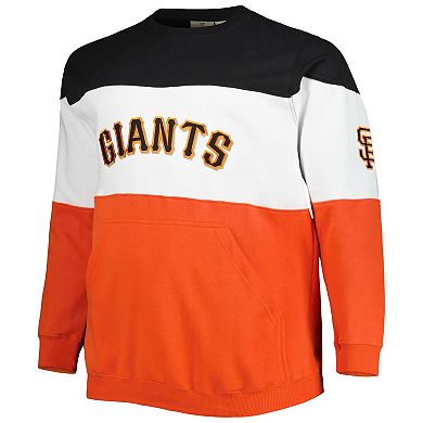 Men's Black/Orange San Francisco Giants Big & Tall Pullover Sweatshirt