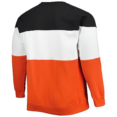 Men's Black/Orange San Francisco Giants Big & Tall Pullover Sweatshirt