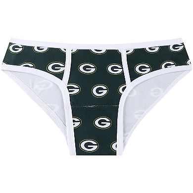 Women's Concepts Sport Green Green Bay Packers Gauge Allover Print Knit Panties