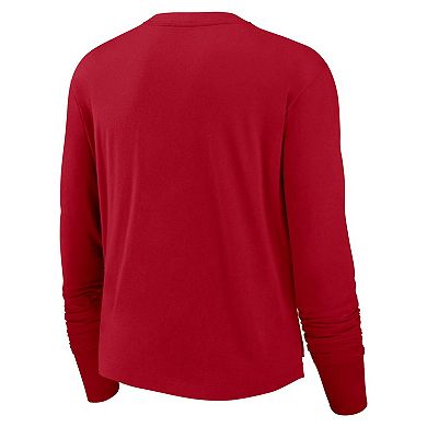 Women's Nike Red Tampa Bay Buccaneers High Hip Performance Long Sleeve T-Shirt