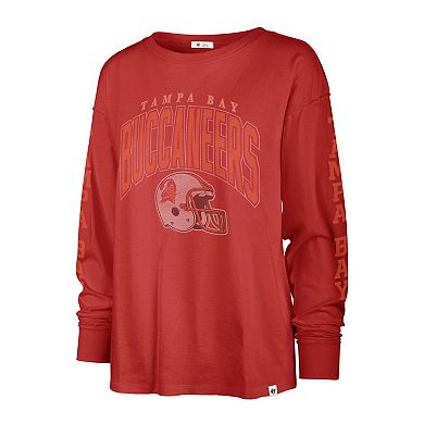 Women's '47 Red Tampa Bay Buccaneers Tom Cat Long Sleeve T-Shirt