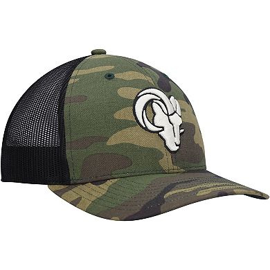 Men's '47 Camo/Black Los Angeles Rams Trucker Adjustable Hat
