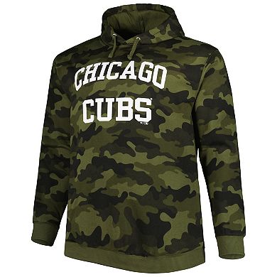 Men's Camo Chicago Cubs Allover Print Pullover Hoodie