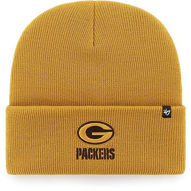 Women's '47  Gold Green Bay Packers Haymaker Cuffed Knit Hat