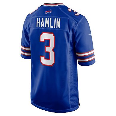 Men's Nike Damar Hamlin Royal Buffalo Bills Home Game Player Jersey