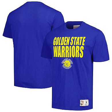 Men's Mitchell & Ness Royal Golden State Warriors Hardwood Classics Legendary Slub T-Shirt