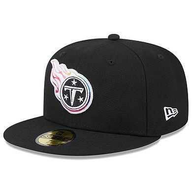 Men's New Era  Black Tennessee Titans 2023 NFL Crucial Catch 59FIFTY Fitted Hat