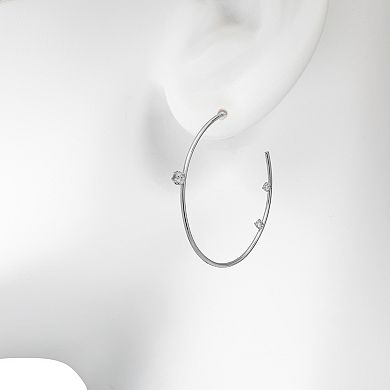 Emberly 45 mm Hoop Earrings with Crystals