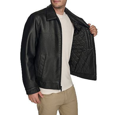 Men's Dockers?? Faux Leather Bomber Jacket