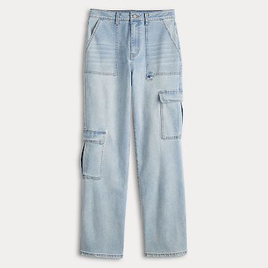 Juniors' Tinseltown Straight Baggy Cargo Jeans