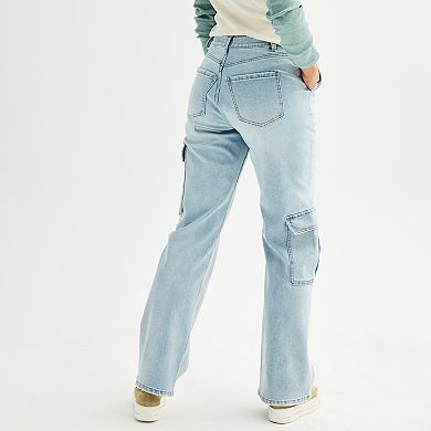 Juniors' Tinseltown Straight Baggy Cargo Jeans