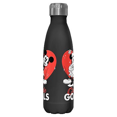 Disney's Mickey Mouse And Minnie Couple Goals Graphic Stainless Steel Bottle