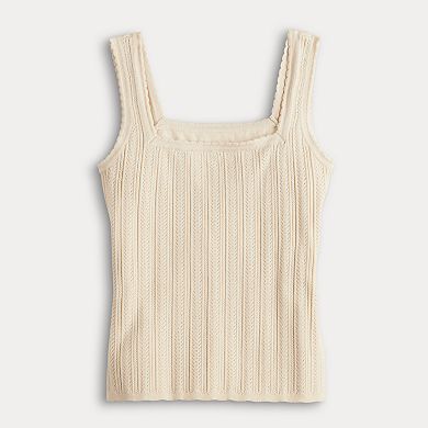 Women's LC Lauren Conrad Squareneck Sweater Tank Top