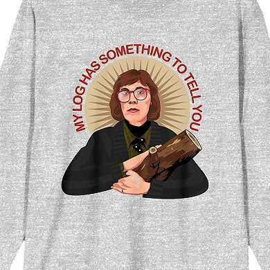 Men's Twin Peaks "My Log Has Something to Tell You" Long Sleeve Graphic Tee