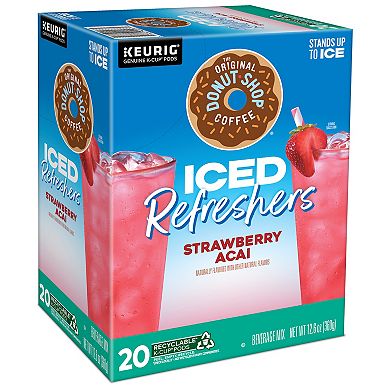 The Original Donut Shop® Coffee Strawberry Acai Iced Refreshers, Keurig® K-Cup® Pods, 20 count