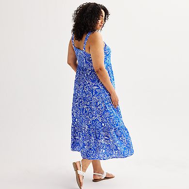 Plus Size Sonoma Goods For Life Gauze Maxi Dress