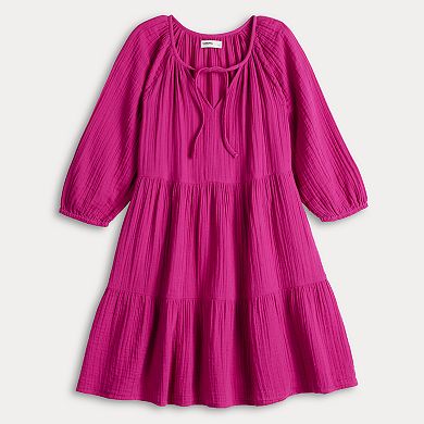 Women's Sonoma Goods For Life® Femme Elastic Sleeve Dress