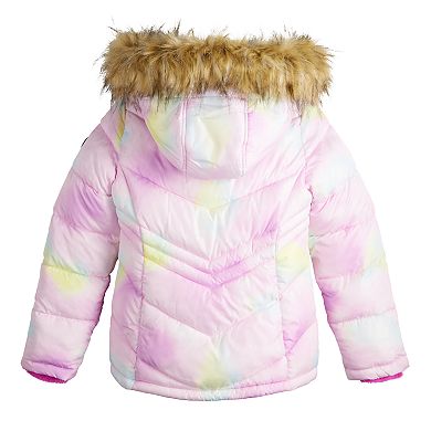 Juniors' madden girl Faux Fur Hood Puffer Jacket