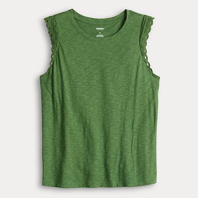 Petite Sonoma Goods For Life® Crochet Muscle Tee 