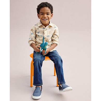 Baby & Toddler Jumping Beans® Long Sleeve Button-Down Woven Shirt