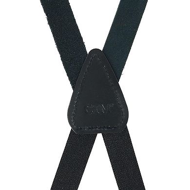 Coated Leather Clip-end 3/4 Inch Suspenders